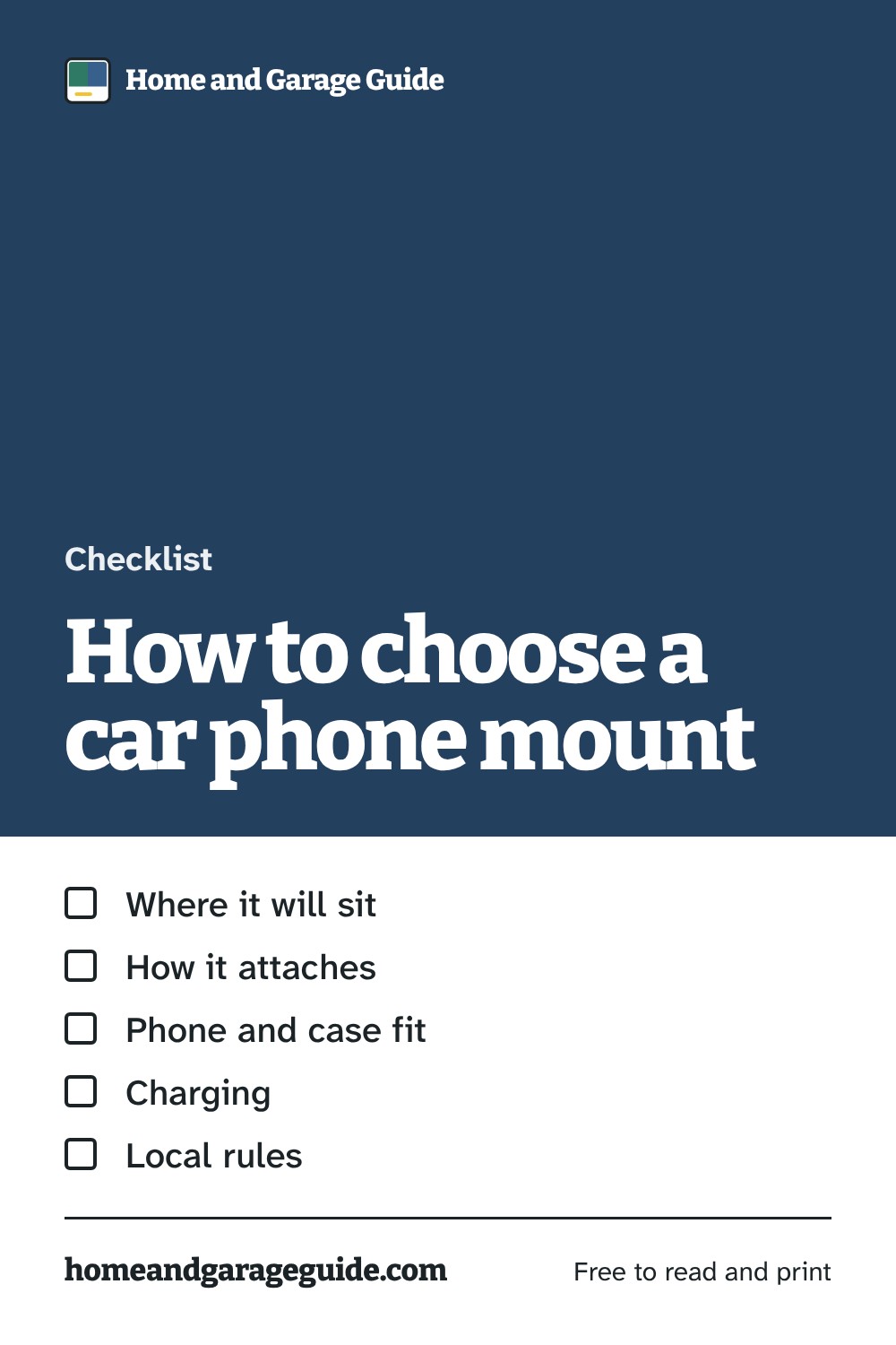 How to choose a car phone mount: 5 things to check, a guide from Home and Garage Guide