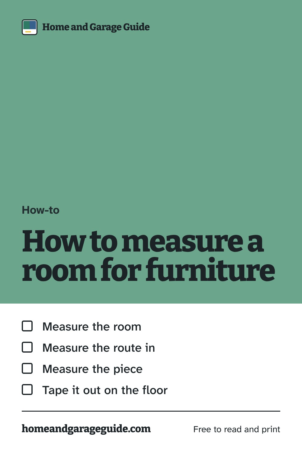 How to measure a room for furniture, a guide from Home and Garage Guide
